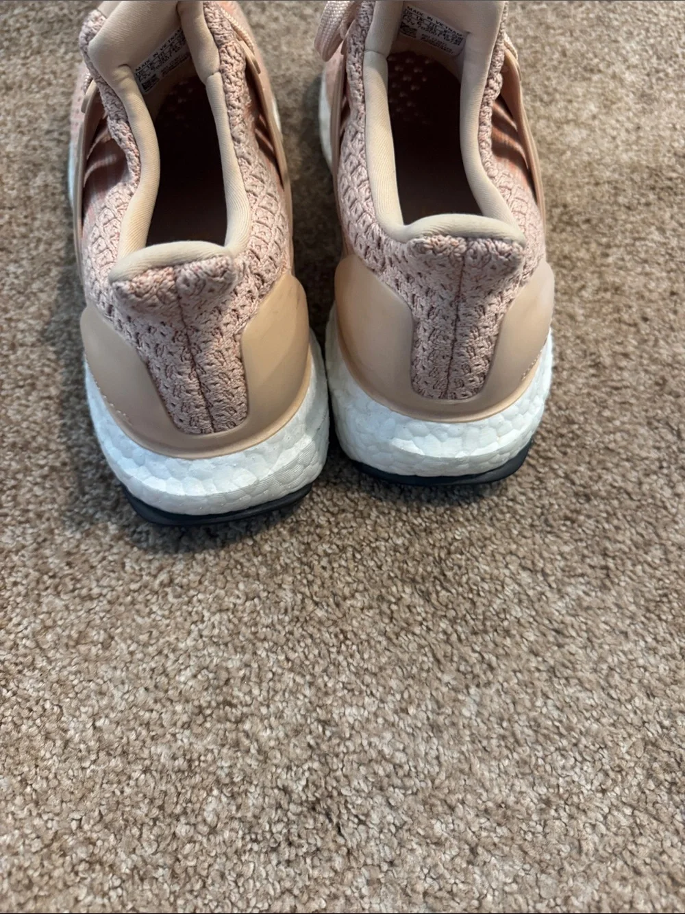 adidas Women’s Light Pink Knit Running Shoes